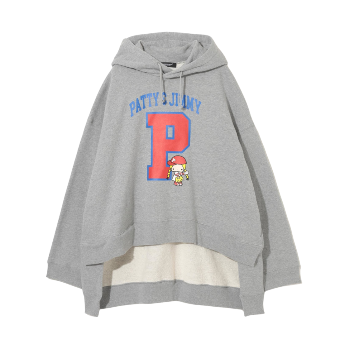 언더커버 x 산리오 UC2D8806-1 패티 플리스 스웨트셔츠 후드 탑 그레이(Undercover x Sanrio UC2D8806-1 Patty Fleece Sweatshirt Hoodie Top Gray)