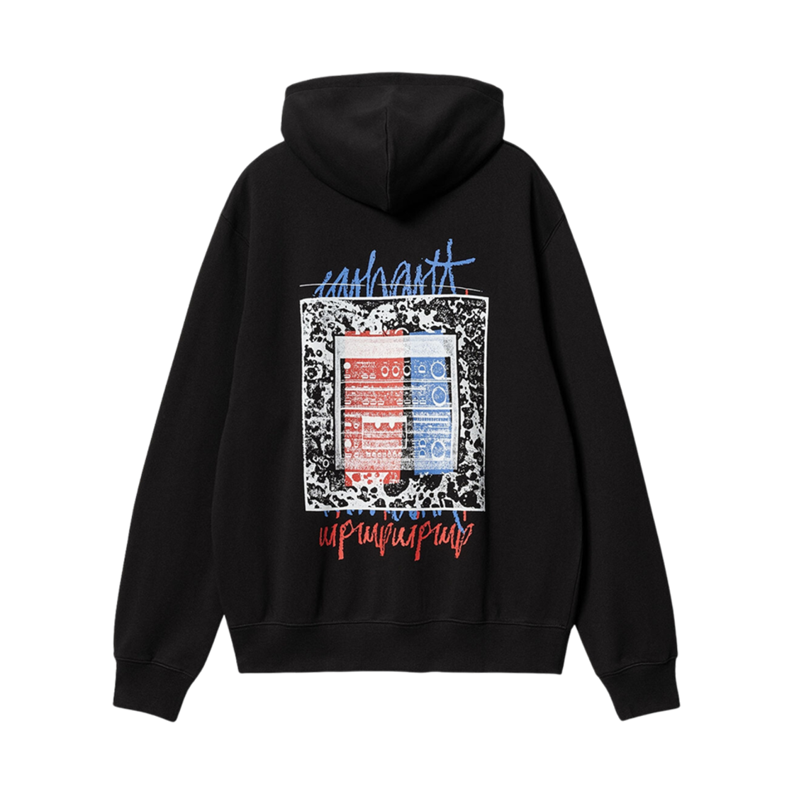 칼하트 WIP 후드 스테레오 스웨트셔츠 블랙(Carhartt WIP Hooded Stereo Sweatshirt Black)