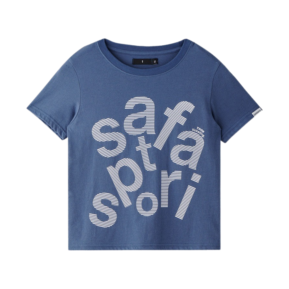 사파리스팟 우먼 1/2 태그 티켓팅 티 네이비(Safarispot Women 1/2 Tags Ticketing Tee Navy) - 1