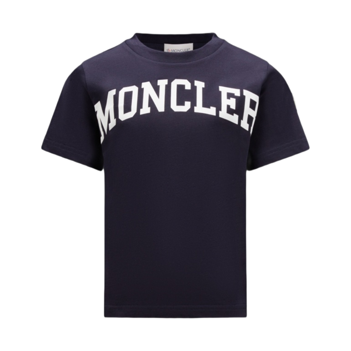 (키즈) 몽클레르 프린티드 티셔츠 네이비 블루 - 23FW((Kids) Moncler Printed T-Shirt Navy Blue - 23FW) - 1