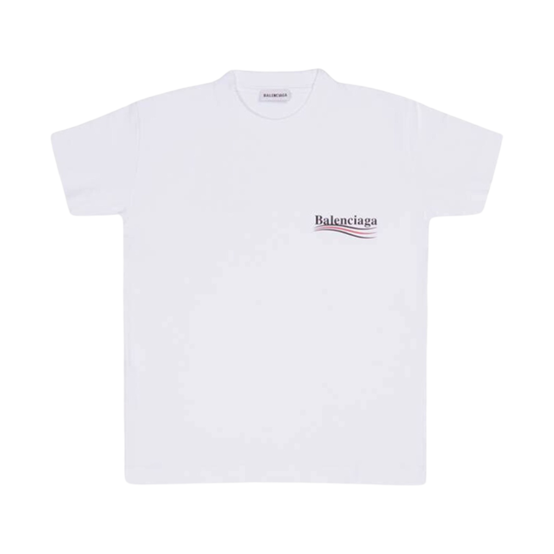 (W) 발렌시아가 폴리티컬 캠페인 티셔츠 스몰 핏 화이트((W) Balenciaga Political Campaign T-Shirt Small Fit White) - 2