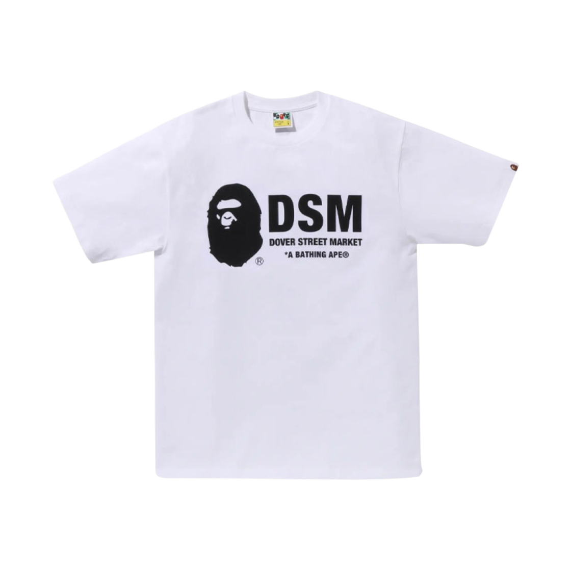베이프 x 도버 스트리트 마켓 티셔츠 화이트(BAPE x DSM T-Shirt White) - 1