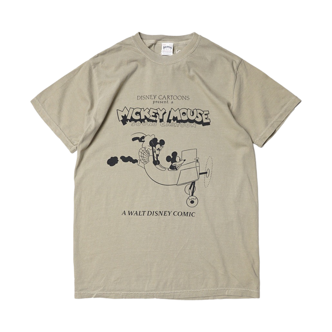 휴스턴 재팬 디즈니 코믹 프린트 SS 티 카키 22224KK(Houston Japan Disney Comic Print SS Tee Khaki 22224KK) - 1