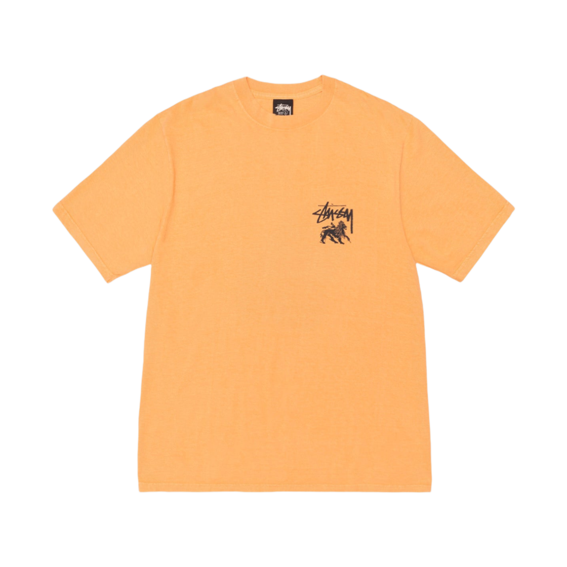 스투시 라스타 라이언 피그먼트 다이드 티셔츠 블랙 | Stussy