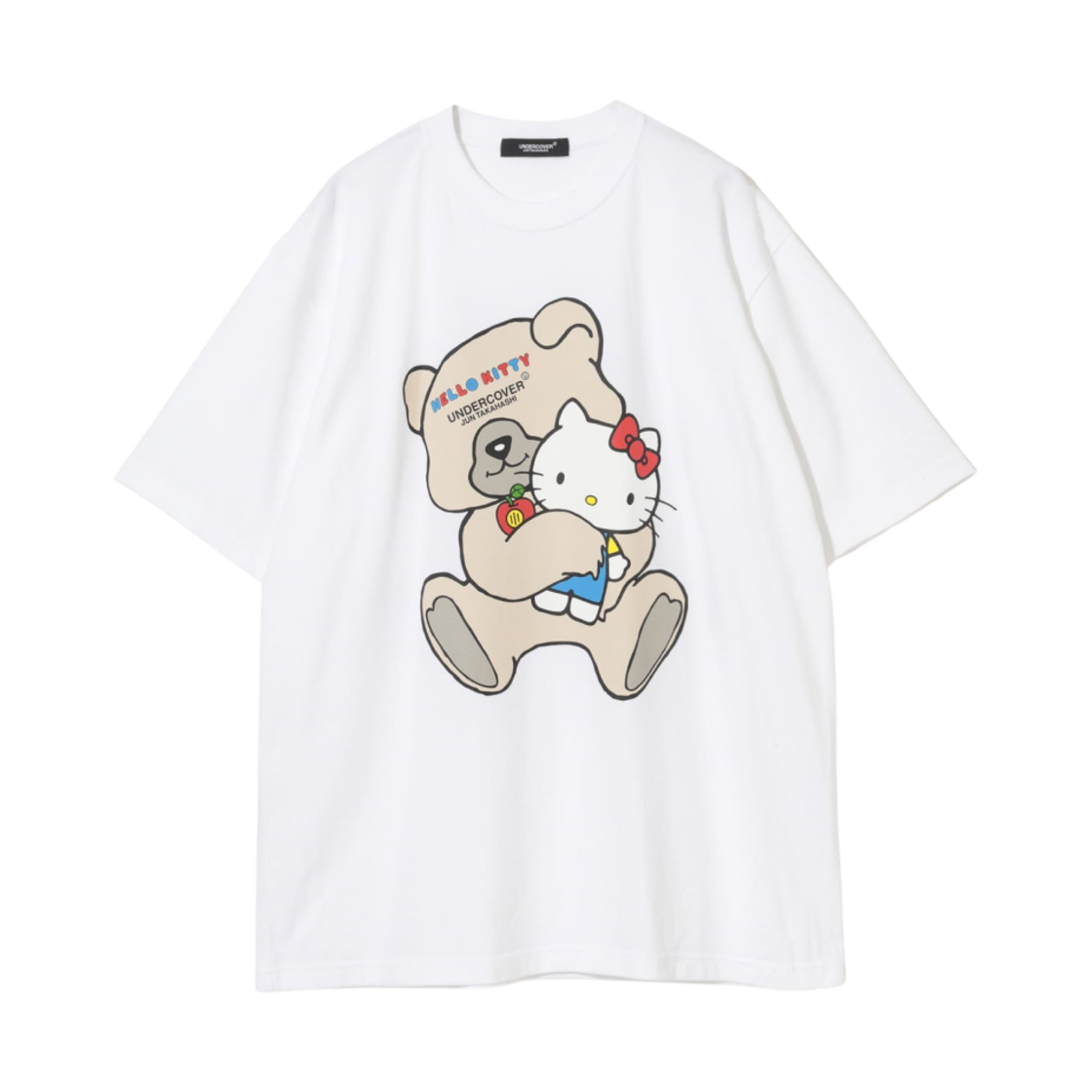 언더커버 x 산리오 UC2D8807 헬로 키티 코튼 티셔츠 화이트(Undercover x Sanrio UC2D8807 Hello Kitty Cotton T-Shirt White)