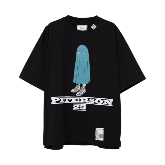 A12TS681-BLACK Maison Mihara Yasuhiro Peterson23 Printed Half Sleeve T-Shirt Black