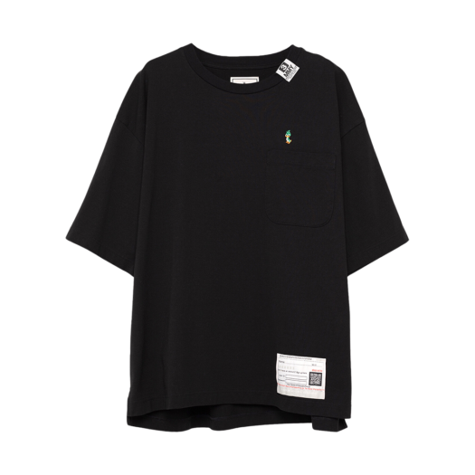 A13TS631-BLACK Maison Mihara Yasuhiro Duck Embroidered T-Shirt Black