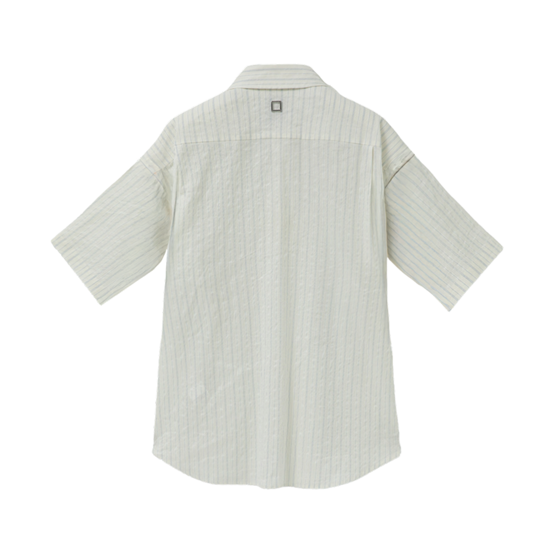 우영미 스트라이프 숏슬리브 셔츠 아이보리 - 25SS(Wooyoungmi Stripe Short Sleeve Shirt Ivory - 25SS) - 2