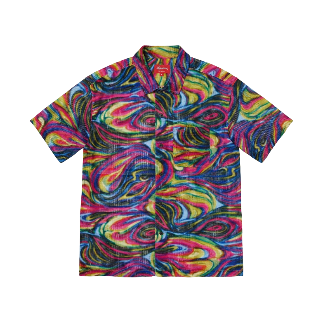 슈프림 메쉬 스트라이프 숏슬리브 셔츠 멀티컬러 - 23SS(Supreme Mesh Stripe S/S Shirt Multicolor - 23SS) - 1