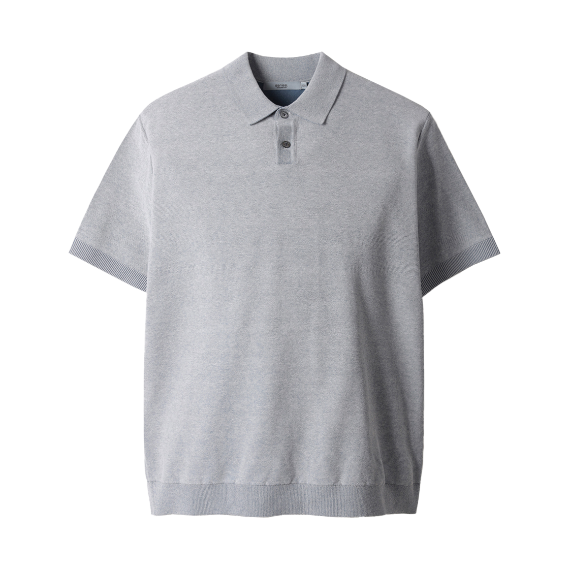 시리즈 기능성 하프 슬리브 폴로 스웨터 블루(Series Functional Half Sleeve Polo Sweater Blue) - 1