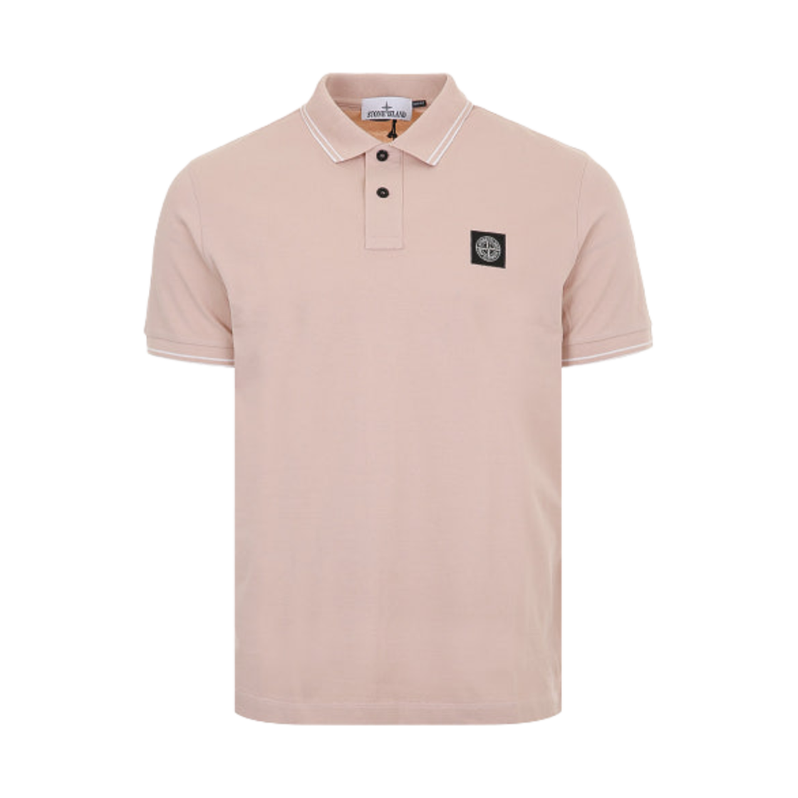 K1S1522002-SCS0018-V0082 Stone Island 22002SC Organic Cotton Elastane Pique Slim Fit Polo Shirt Antique Rose - 25SS