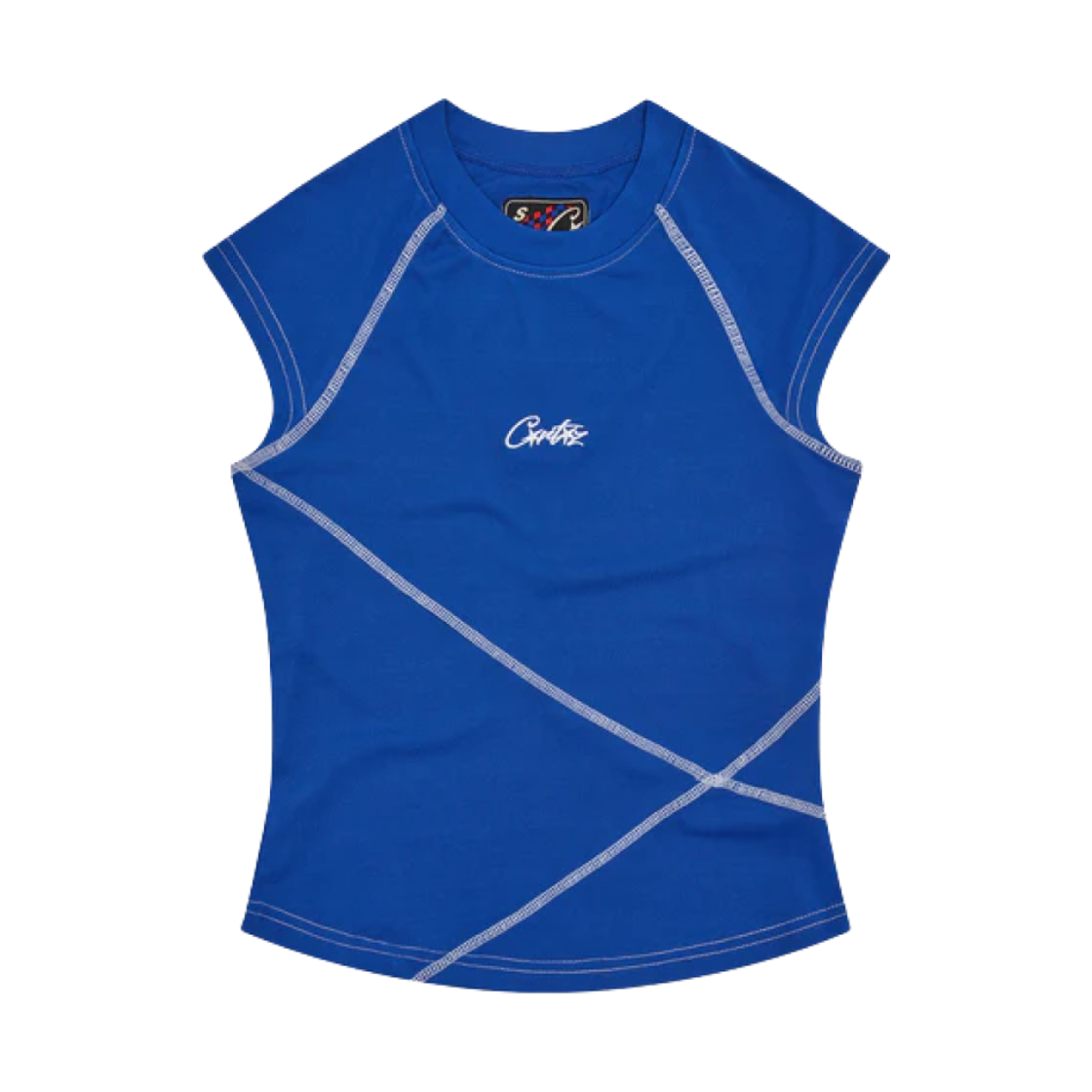 (W) 코르테이즈 레이서 베스트 탑 블루((W) Corteiz Racer Vest Top Blue) - 1