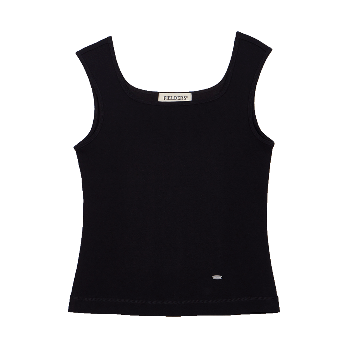 필더스 스퀘어 넥 슬리브리스 블랙(Fielders Square Neck Sleeveless Black)