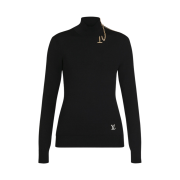 Louis Vuitton Turtleneck Sweater with Detail on The Shoulder Black