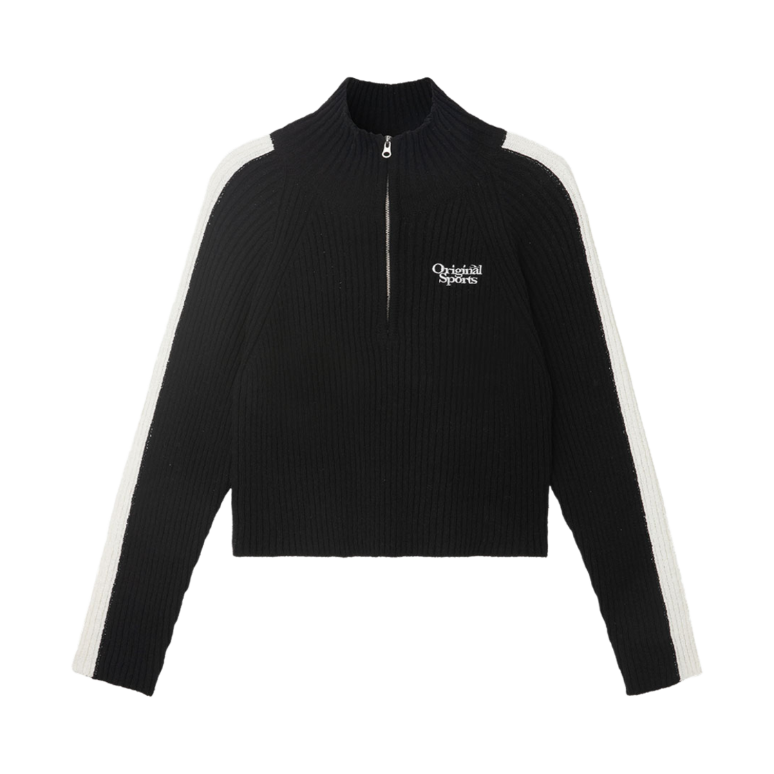 PO3WT24F522 PRO-SPECS Women Half Neck Knit Pullover Black