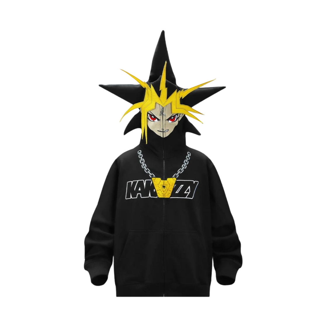 - Kakazzy Full Zip Hoodie Yu-Gi-Oh! Black