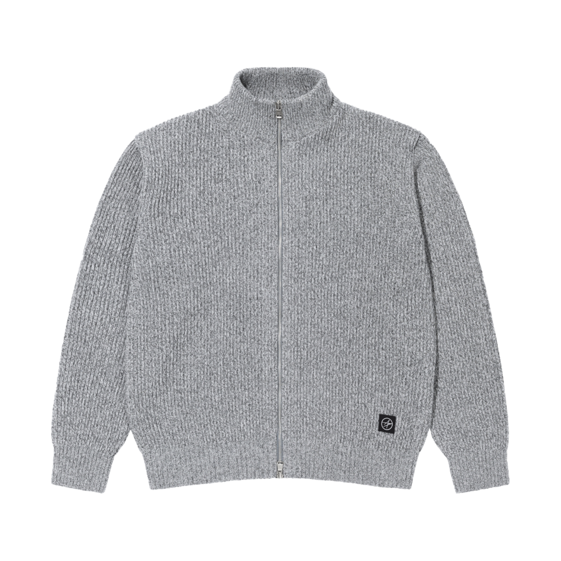 L25UKS011GRY LOCKHEED MARTIN LM Melange Full Zipup Sweater Grey