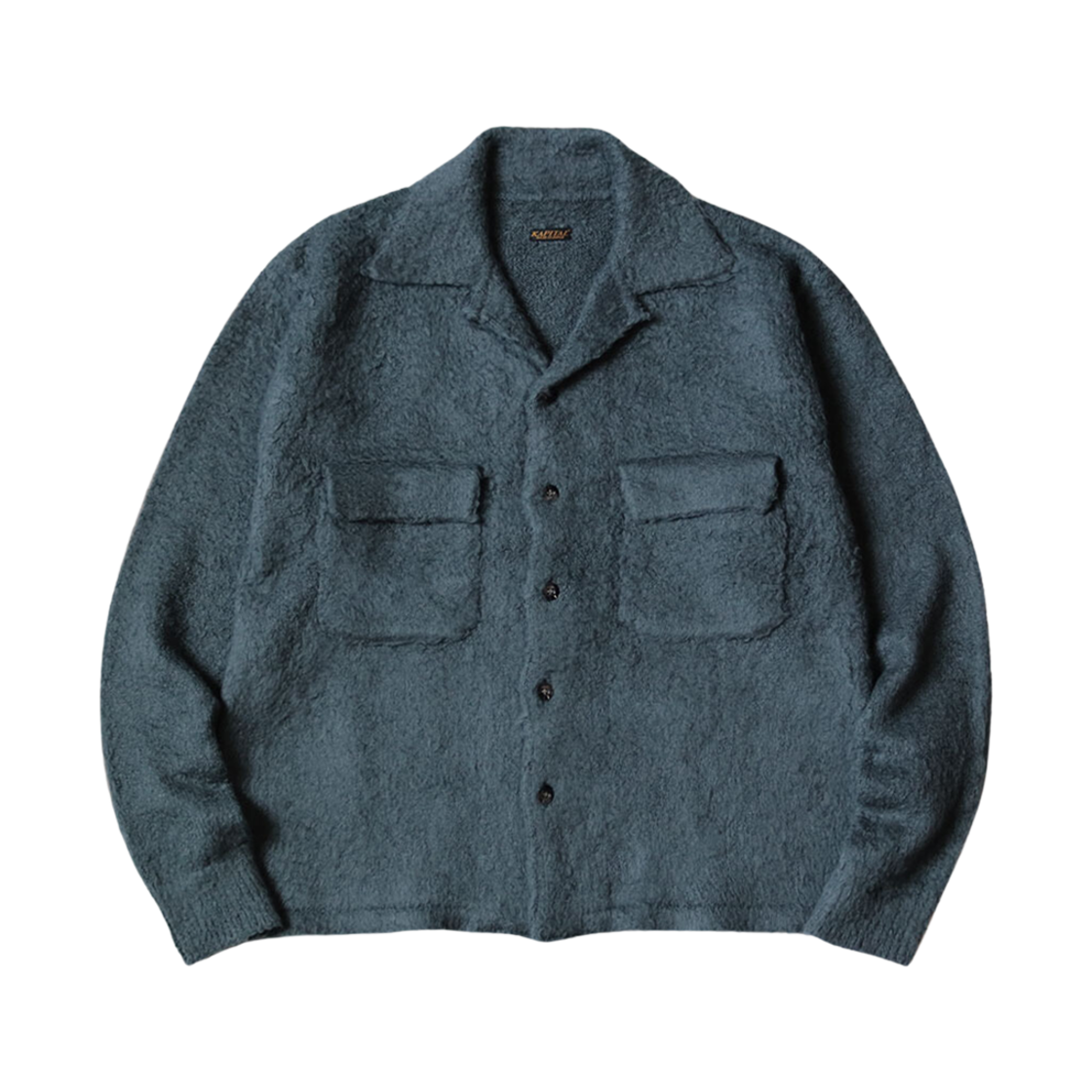 캐피탈 7G 쉐기 니트 보드 셔츠 블루 그레이(Kapital 7G Shaggy Knit Board Shirt Blue Gray) - 1