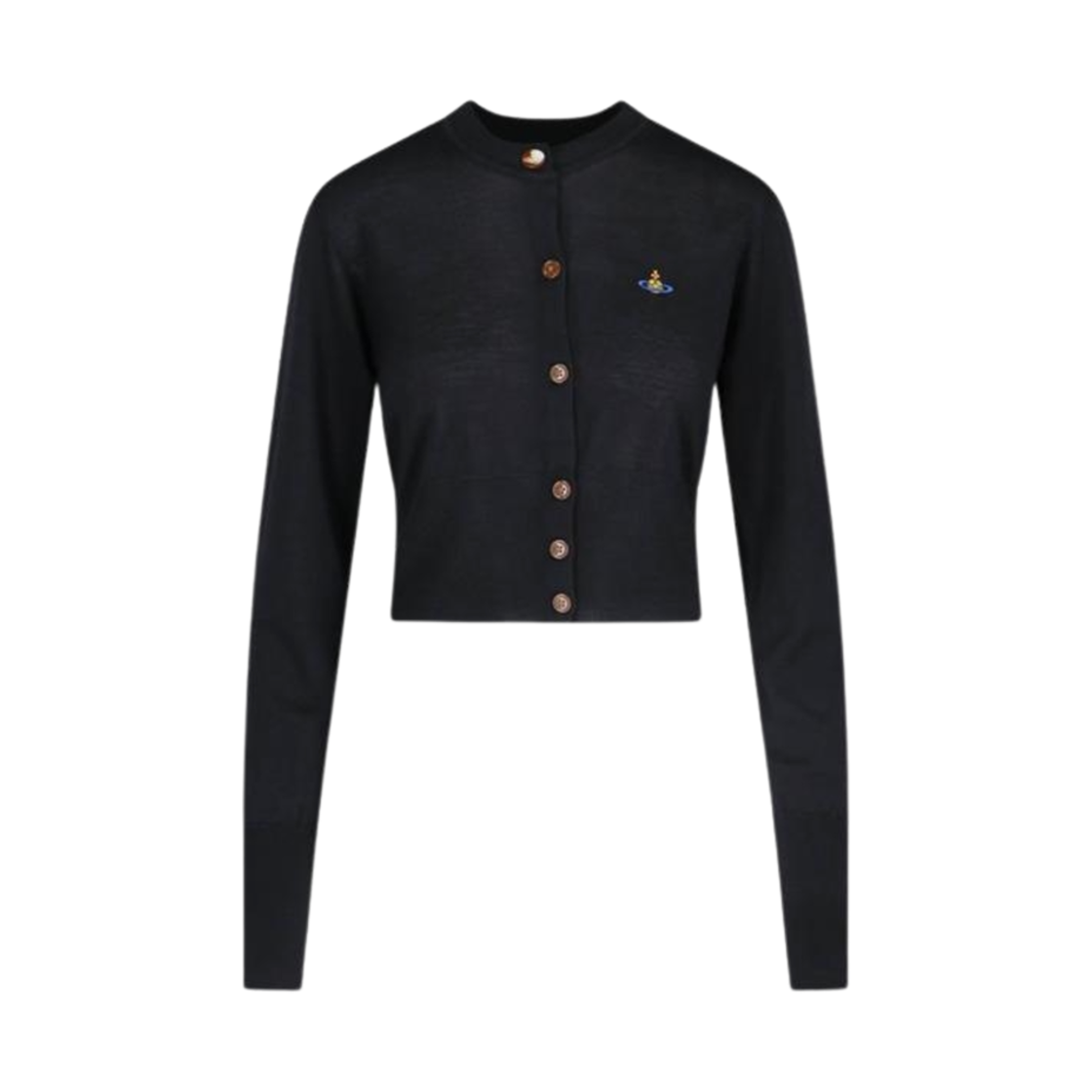 1803002U-Y001A-N402 (W) Vivienne Westwood Bea Cropped Cardigan Black