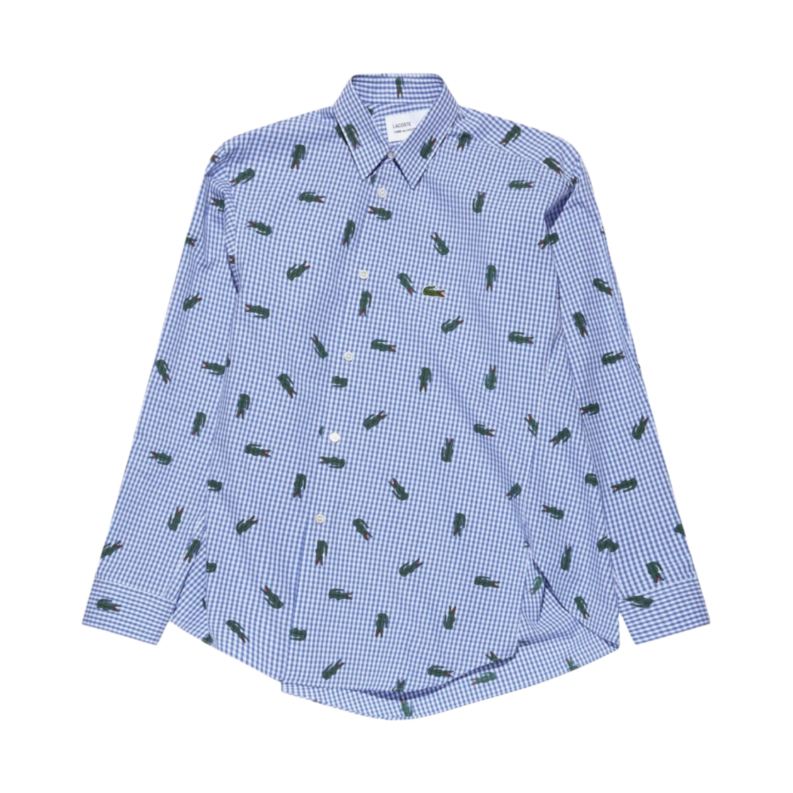 꼼데가르송 셔츠 x 라코스테 프린트 셔츠 블루(Comme des Garcons Shirt x Lacoste Print Shirt Blue) - 1