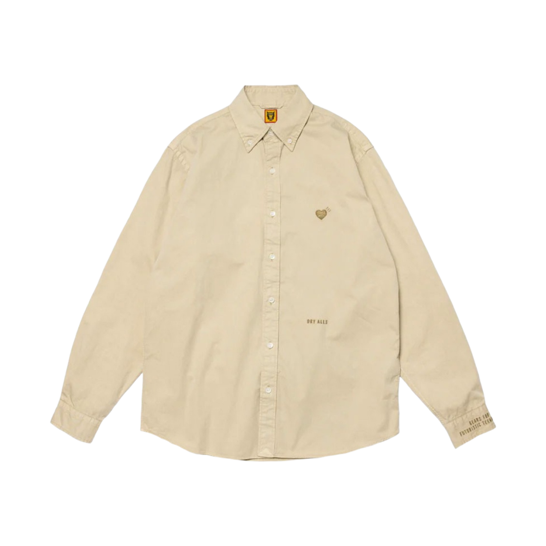 휴먼 메이드 피그먼트 다이드 BD 롱슬리브 셔츠 베이지(Human Made Pigment Dyed BD L/S Shirt Beige) - 1