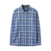 Series Italian Fabric Cl Multi Check Shirt Blue