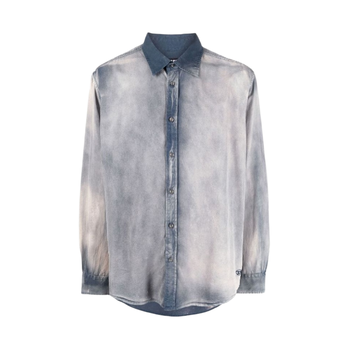 디젤 S-엄베 트리티드 텐클 트윌 트릿 셔츠 블루(Diesel S-Umbe Treat Shirt in Treated Tencel Twill Blue) - 1
