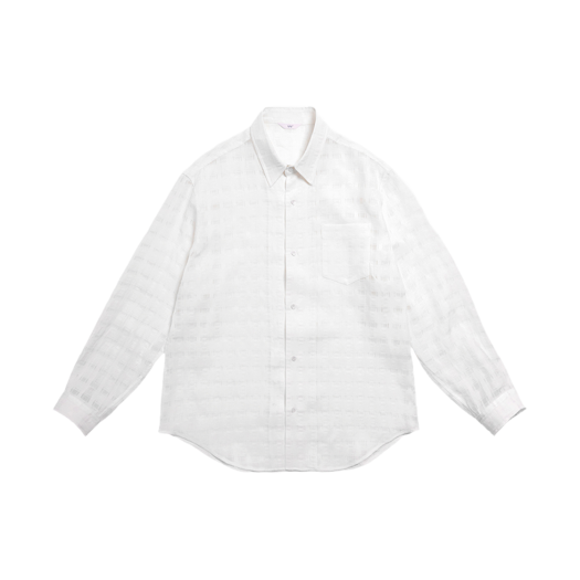 2502MLSWH(2) STU Comfortable Check Shirt White