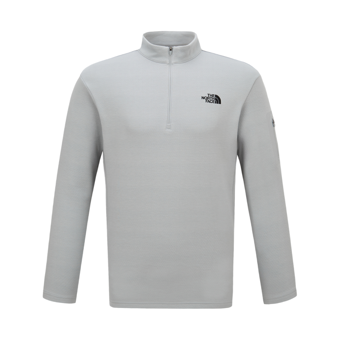 NT7LQ53B The North Face Basodino L/S Zip T-Shirt Light Gray