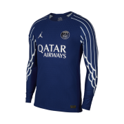 Jordan x Paris Saint-Germain 2024/25 Match 4th Dri-Fit ADV Authentic Long-Sleeve Jersey Blue Void Phantom (Non Marking Ver.)