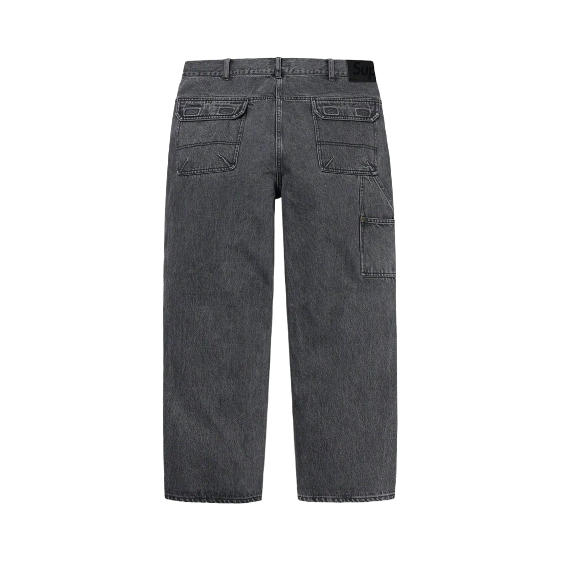슈프림 더블 니 데님 유틸리티 팬츠 블랙 - 22SS(Supreme Double Knee Denim Utility Pants Black - 22SS) - 2