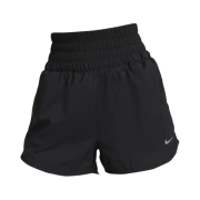 (W) Nike Dri-Fit One Ultra High Waisted 3 Inch Brief Lined Shorts Black - Asia