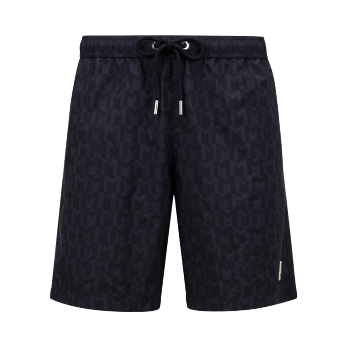 J2-091-2C00002-597XD-770 Moncler Monogram Print Swim Shorts Dark Blue - 24FW