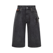 Martine Rose Jean Short Black Wash Gaffer Tape