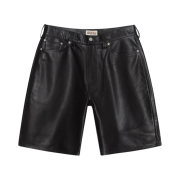 Stussy Leather Big OL' Shorts Black