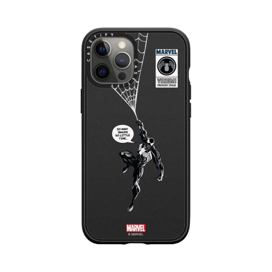 케이스티파이 x 마블 아이폰 베놈 행잉 임팩트 케이스 매트 블랙(Casetify x Marvel iPhone Venom Hanging Impact Case Matte Black) - 4