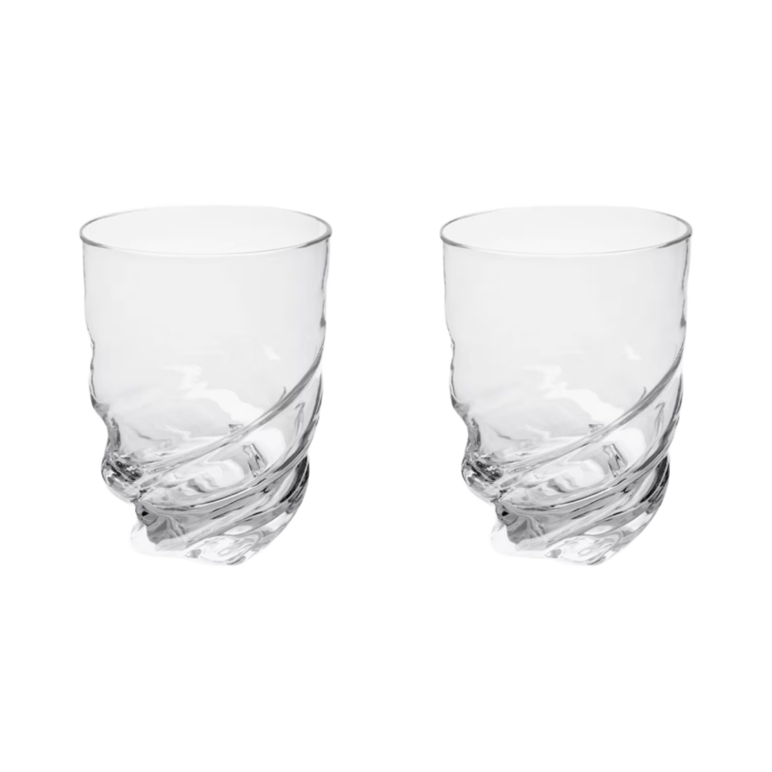 R96986 Louis Vuitton Twist Glasses Crystal Clear (Set of 2)