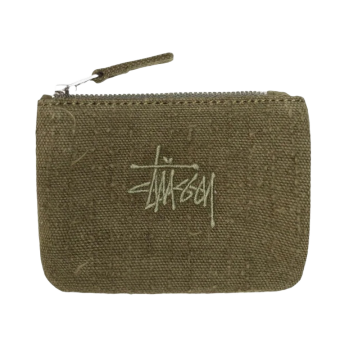 134269 Stussy Needle Punch Coin Pouch Olive
