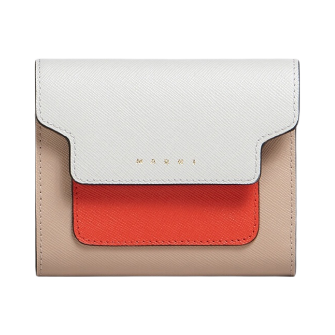 마르니 사피아노 레더 지갑 펠리칸 인디안 오렌지(Marni Saffiano Leather Wallet Pelican Indian Orange)