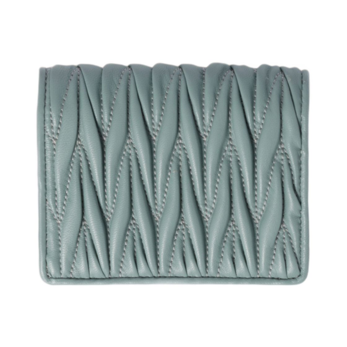 미우 미우 마테라쎄 나파 레더 월렛 메리골드(Miu Miu Matelasse Nappa Leather Wallet Marigold) - 3