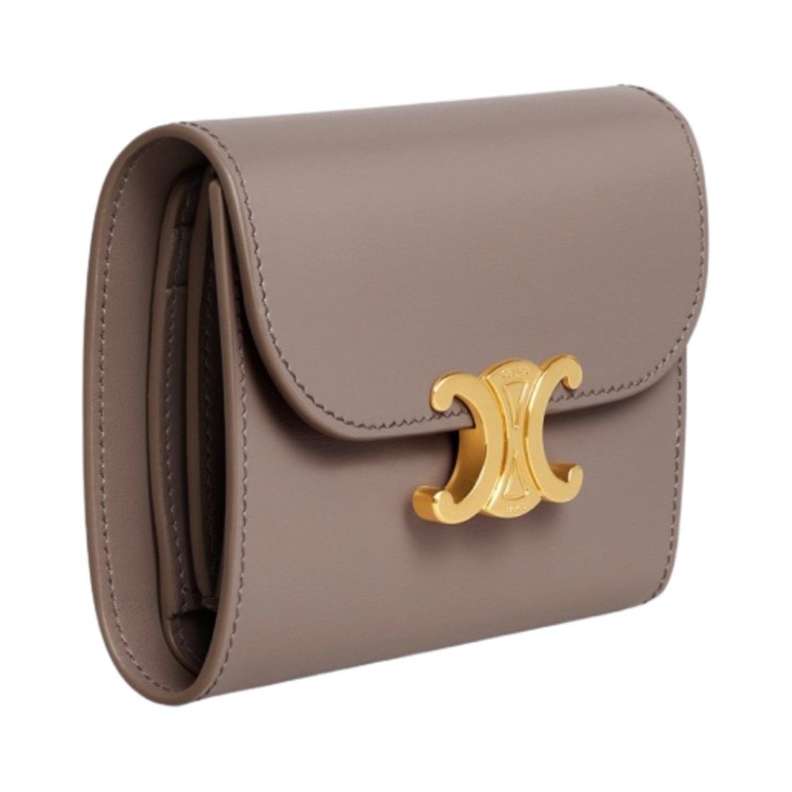 셀린느 스몰 월렛 트리옹프 샤이니 카프스킨 페블(Celine Small Wallet Triomphe in Shiny Calfskin Pebble) - 2