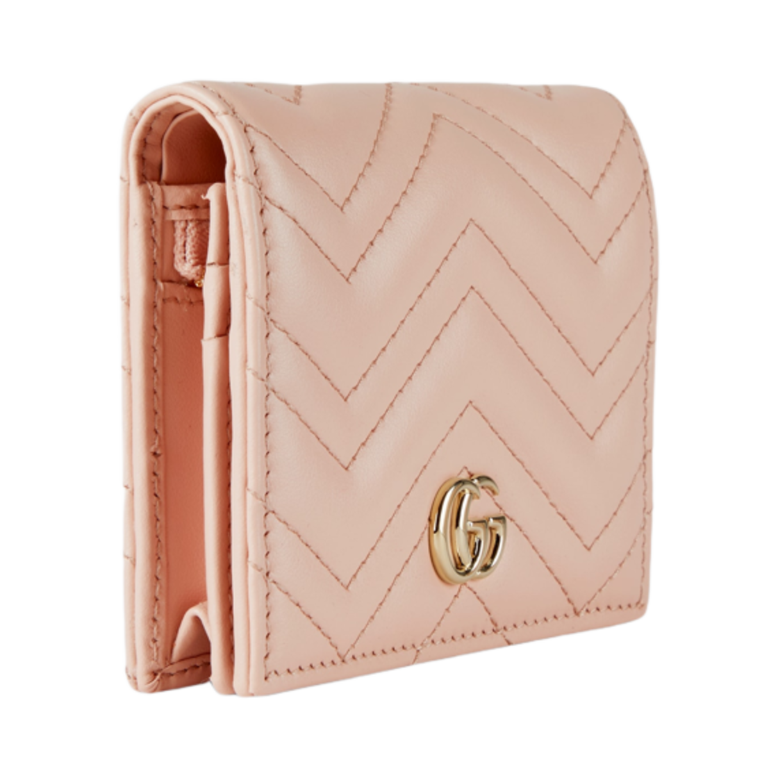 구찌 GG 마몽 카드 케이스 지갑 라이트 핑크(Gucci GG Marmont Card Case Wallet Light Pink) - 2