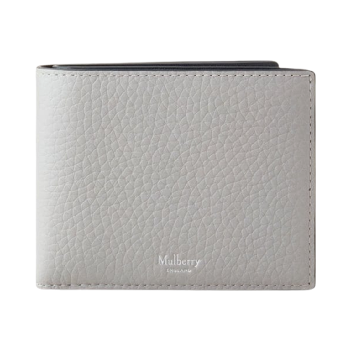 RL7782-736C919 Mulberry Heavy Grain 8 Card Wallet Pale Grey