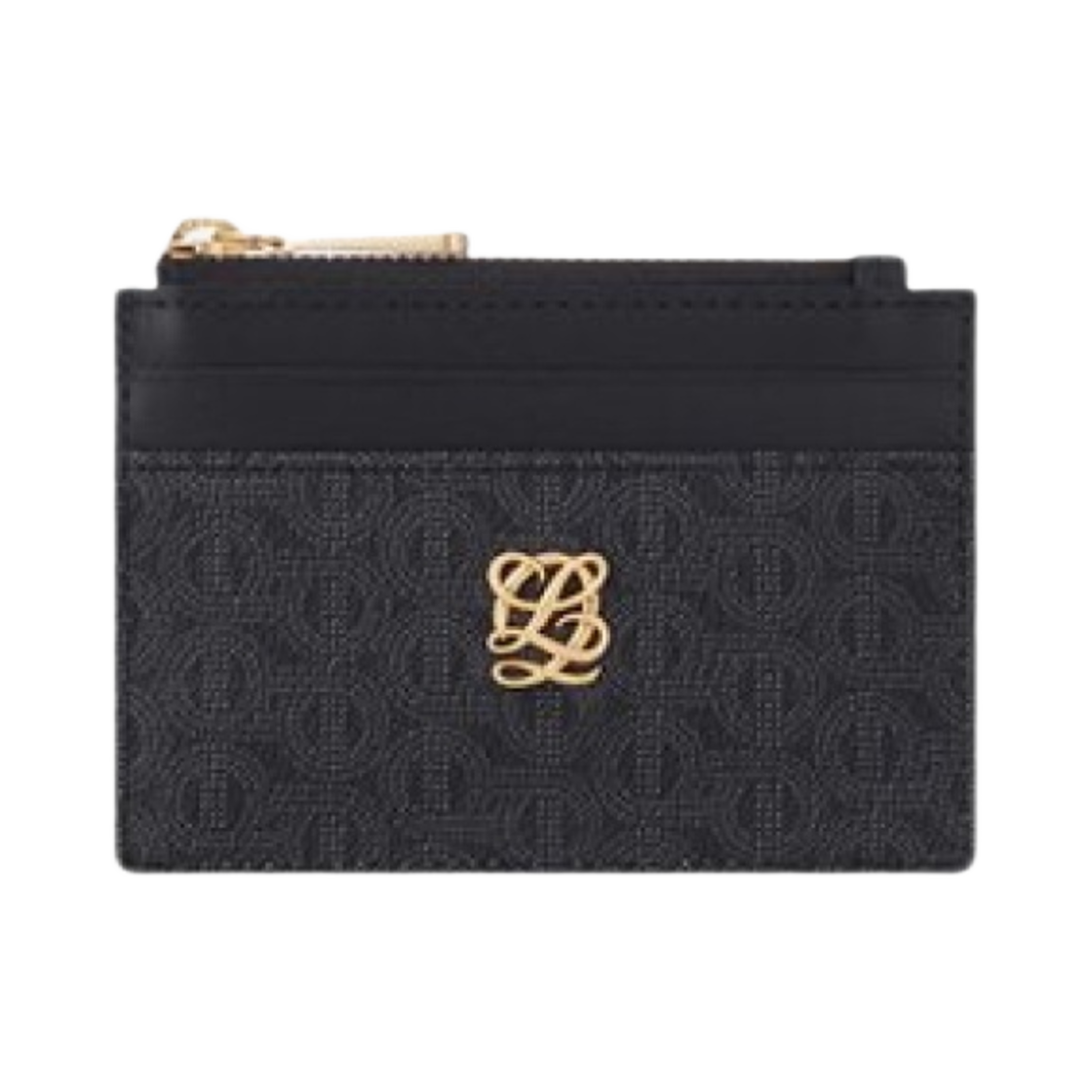 루이까또즈 뉴 모노그램 지퍼 카드홀더 블랙(Louis Quatorze New Monogram Zipped Cardholder Black)