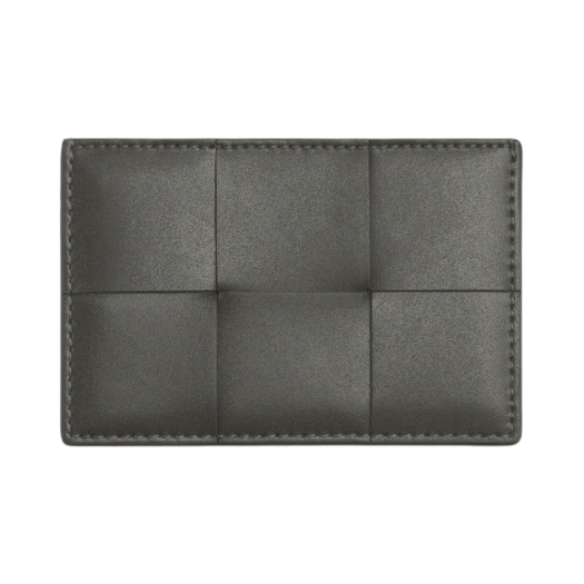 Bottega Veneta Credit Card Case Calfskin Light Graphite