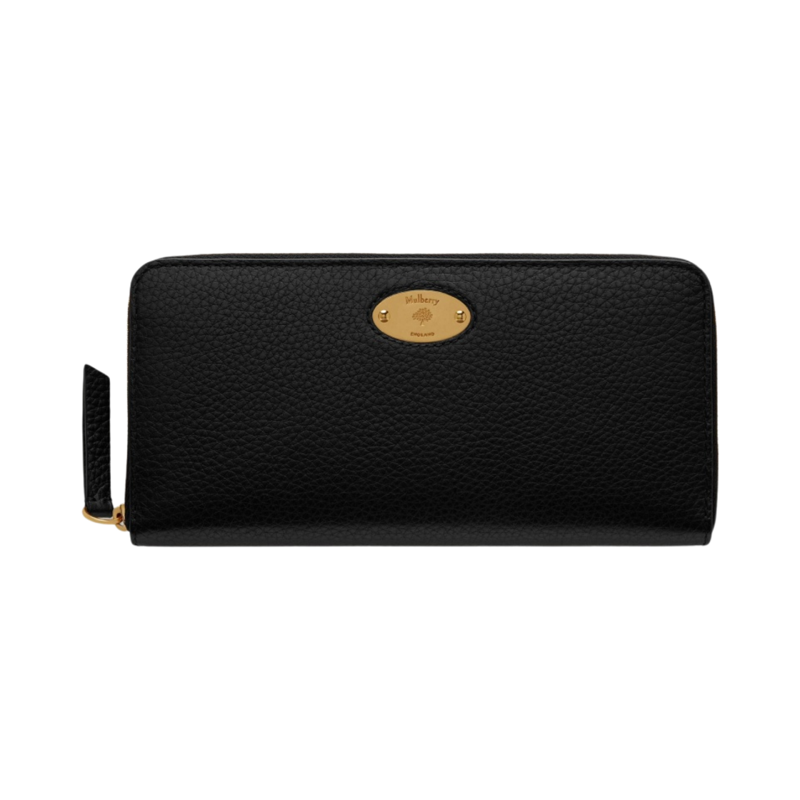 멀버리 스몰 클래식 그레인 플라크 8 카드 집 퍼스 블랙(Mulberry Small Classic Grain Plaque 8 Credit Card Zip Purse Black) - 1