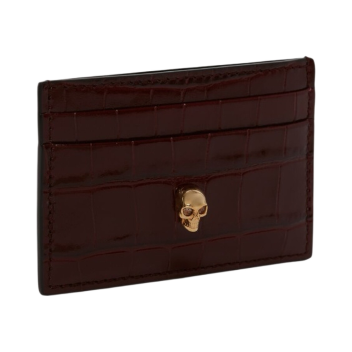 알렉산더 맥퀸 스컬 카드 홀더 버건디(Alexander McQueen Skull Card Holder Burgundy) - 2