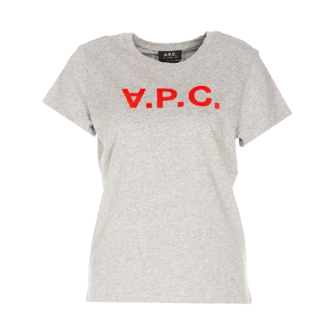 (W) 아페쎄 VPC 벨벳 티셔츠 그레이((W) A.P.C. VPC Velvet T-Shirt Gray) - 1