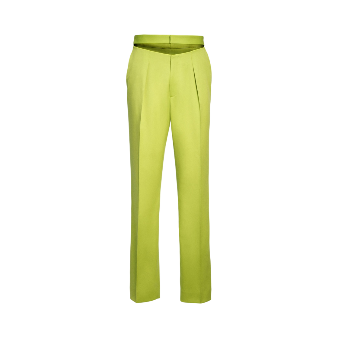 에이치앤엠 x 뮈글러 울 컷아웃 팬츠 애시드 그린(H&M x Mugler Wool Cut-Out Pants Acid Green)