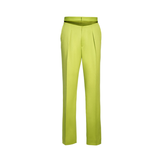 H&M x Mugler Wool Cut-Out Pants Acid Green